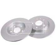 Borg & Beck 2 x Solid Rear Brake Discs BBD6307-x2