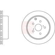 Apec 2 x Vented Rear Brake Discs DSK937-x2