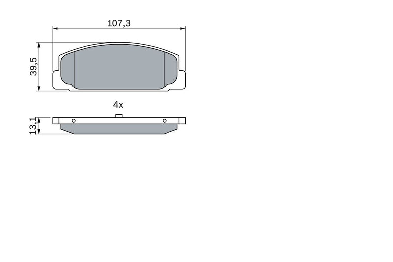 Bosch Brake Pad Set x x 0986424817