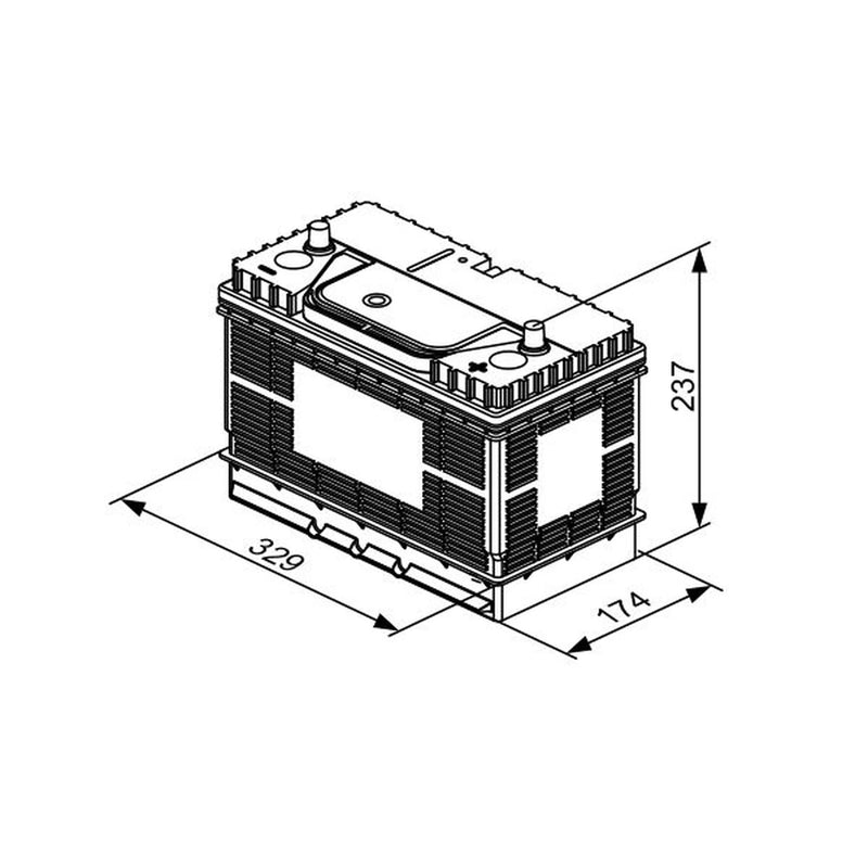 Bosch Batteries Battery 12V 105Ah 800A 0 092 T30 520