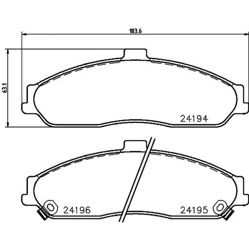Mintex Front Brake Pad Set MDB2213