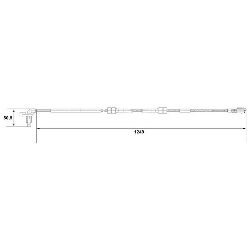 Bosch ABS Wheel Speed Sensor Front 0 265 007 666