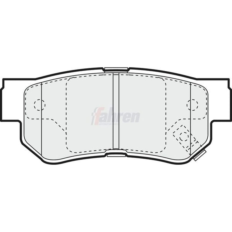 Fahren Rear Brake Pad Set fits Hyundai Elantra IV 2005-2011 1.6