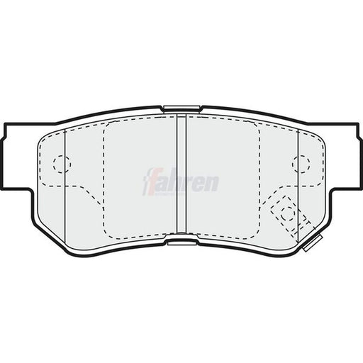 Fahren Rear Brake Solid Discs & Pads fits Hyundai Getz 2002-2010 1.4 1.5 1.6