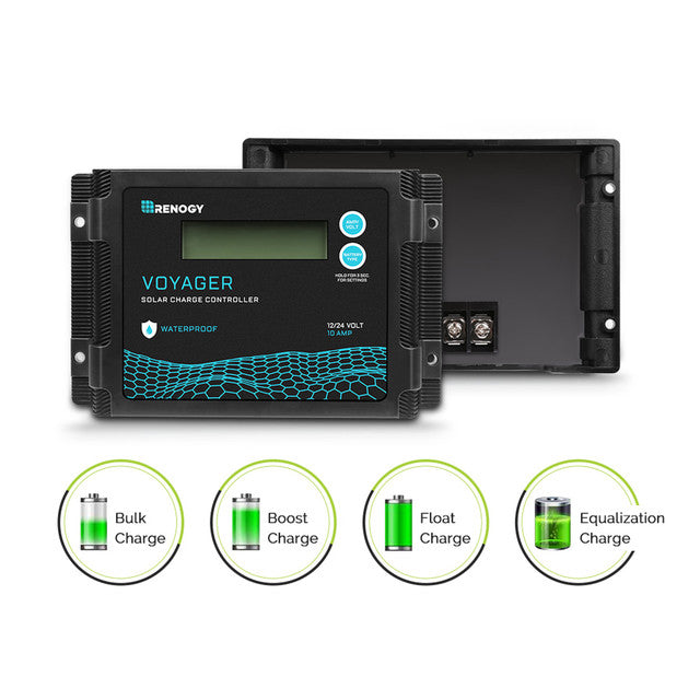 Renogy Voyager 10A PWM Waterproof Solar Charge Controller - Dyna-mo Solar - Van Life Living