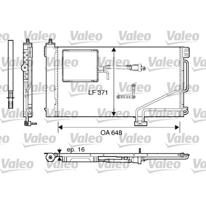 Valeo Air Conditioning Condenser 817849