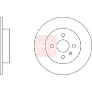 Apec 2 x Solid Rear Brake Discs DSK2352-x2
