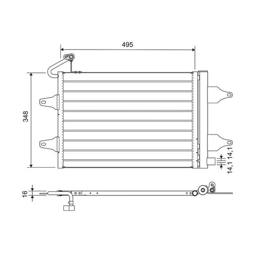 Valeo Air Conditioning Condenser 812735