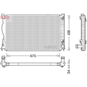Denso Engine Radiator fits Audi A6 Allroad C6 2008-2011 3.0