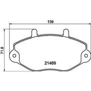 Mintex Front Brake Pad Set MDB1559