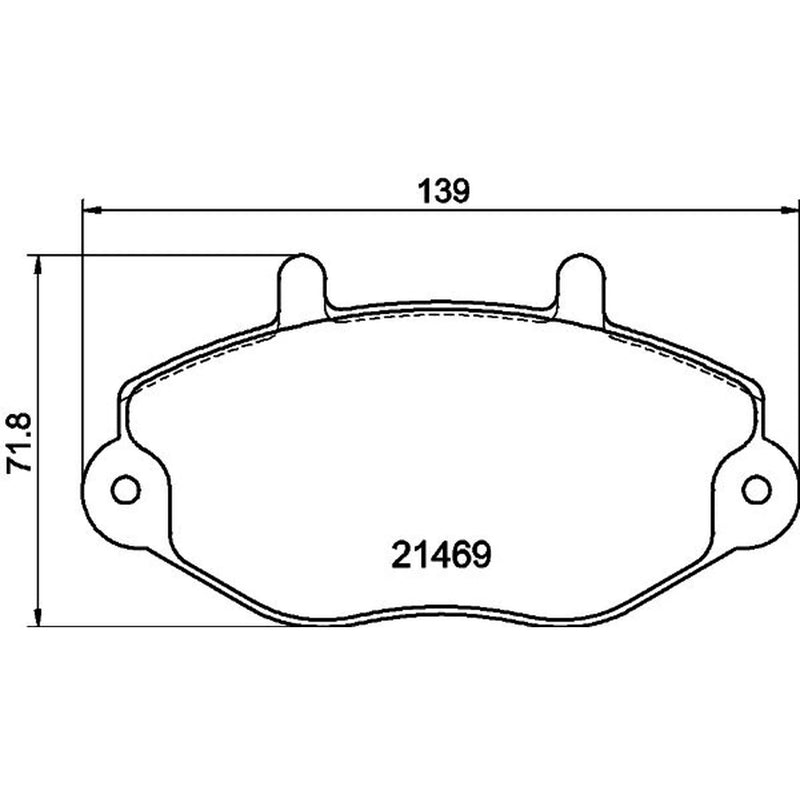 Mintex Front Brake Pad Set MDB1559