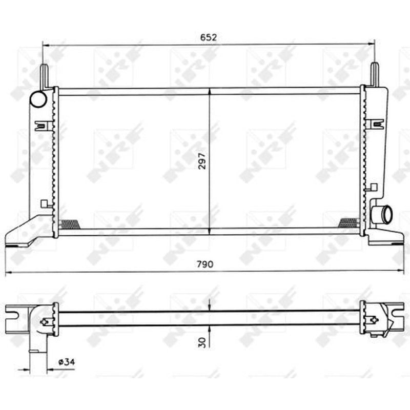 NRF Engine Radiator 509500