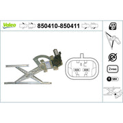 Valeo Electric Window Regulator Lifter Right Front 850411