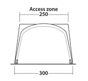 Outwell California Highway Driveaway Awning Grey - Outwell - Van Life Living