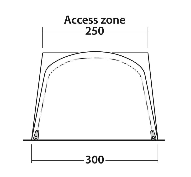 Outwell California Highway Driveaway Awning Grey - Outwell - Van Life Living