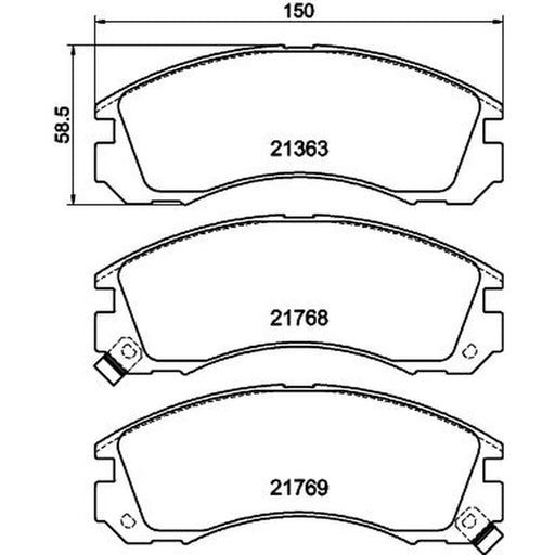 Mintex Front Brake Pad Set MDB1539