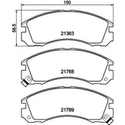 Mintex Front Brake Pad Set MDB1539