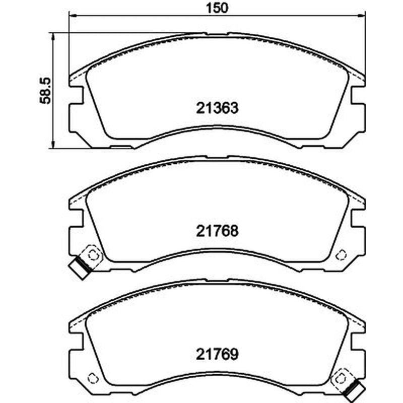 Mintex Front Brake Pad Set MDB1539