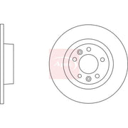 Apec 2 x Solid Rear Brake Discs DSK2612-x2