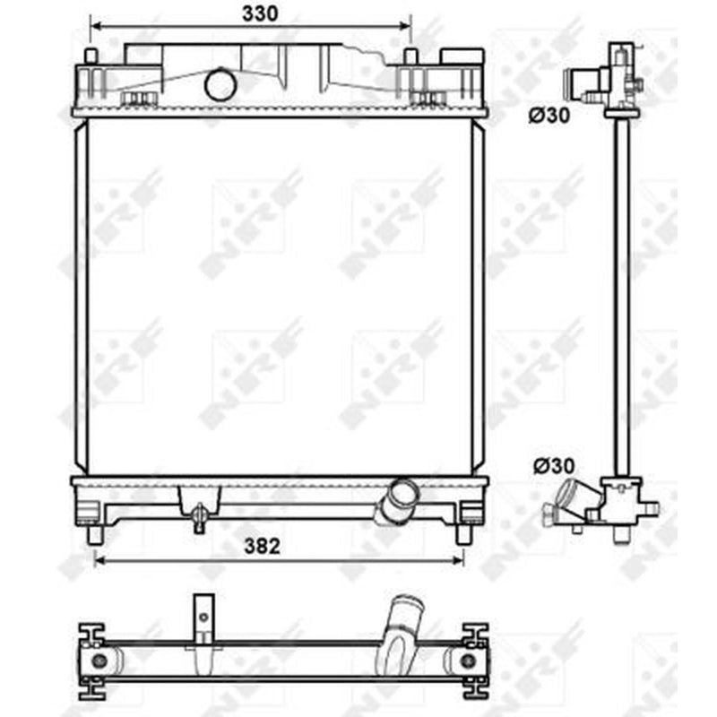 NRF Engine Radiator 53072