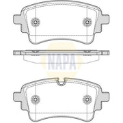 NAPA Rear Brake Pad Set NBP1902