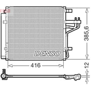 Denso Air Conditioning Condenser DCN43014