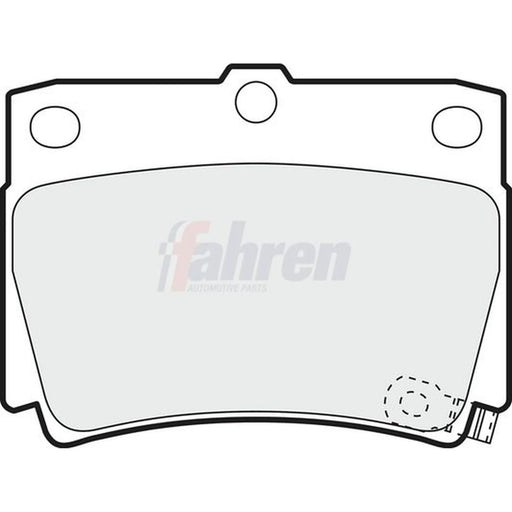 Fahren Rear Brake Pad Set FBP3529