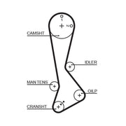 Gates Timing Belt Cambelt 121 Teeth 5270XS