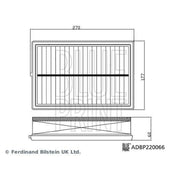 Blue Print Engine Air Filter ADBP220066