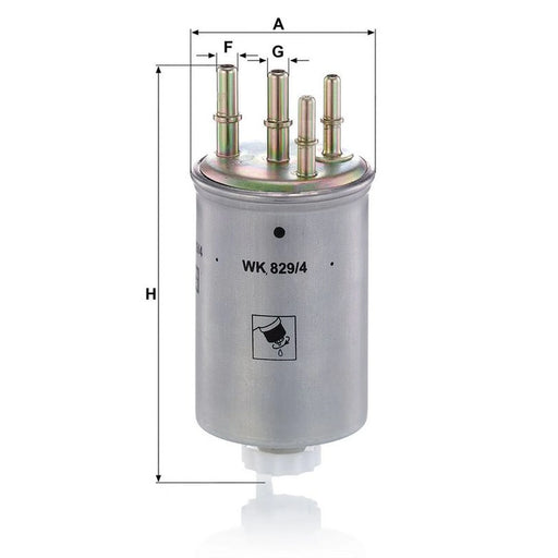 MANN-FILTER Fuel Filter Element WK 829/4