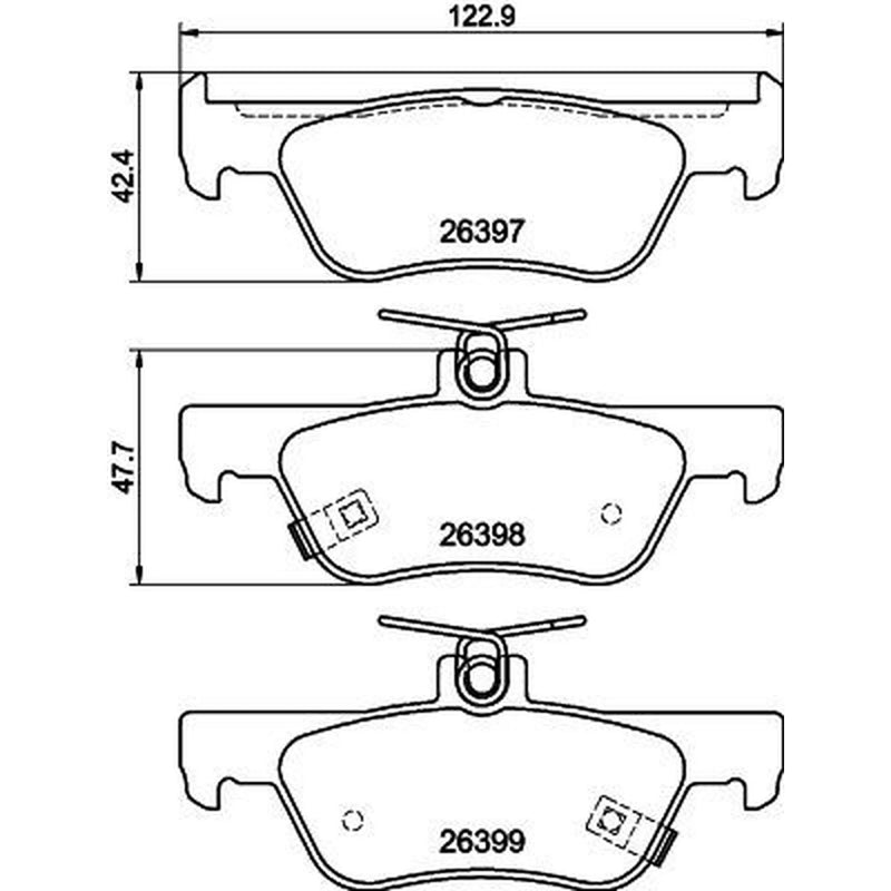 Mintex Rear Brake Pad Set MDB3477