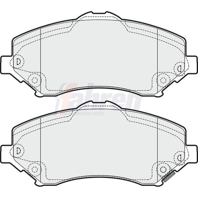 Fahren Front Brake Pad Set fits Chrysler Grand Voyager V 2007-2008 2.8 3.3 3.8