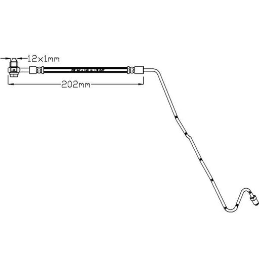 Abtex Brake Hydraulic Hose Line outer ABH1186R