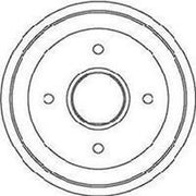Abtex Brake Drum Assembly Rear BDM107