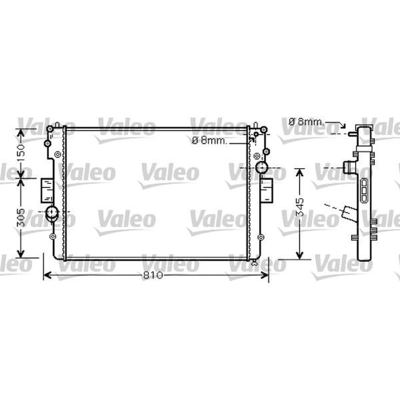 Valeo Engine Radiator 734448