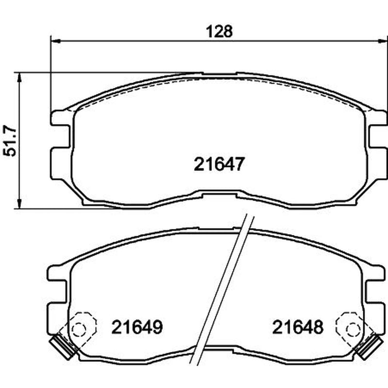 Mintex Front Brake Pad Set MDB1509