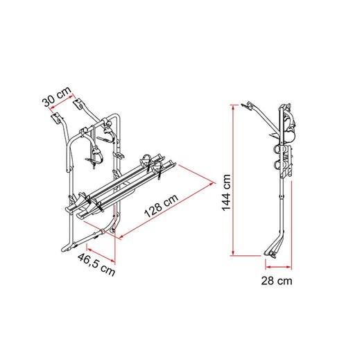 Fiamma Carry Bike for VW T5 Aluminium Bike Rack for VW T5 - Fiamma - Van Life Living