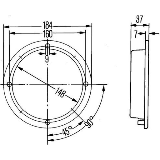 Hella Interior Lamp 2JA Interior 2JA 005 590-001 11025475 2JA 005 590-001