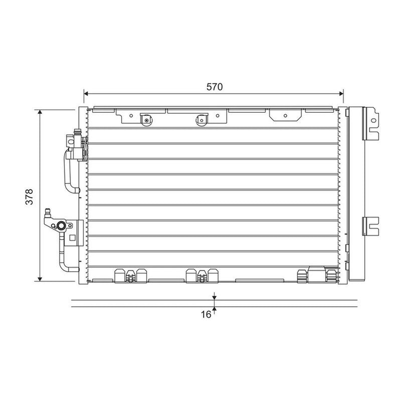Valeo Air Conditioning Condenser 818114