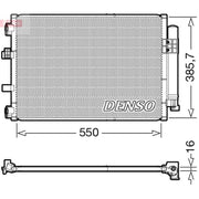Denso Air Conditioning Condenser DCN10043