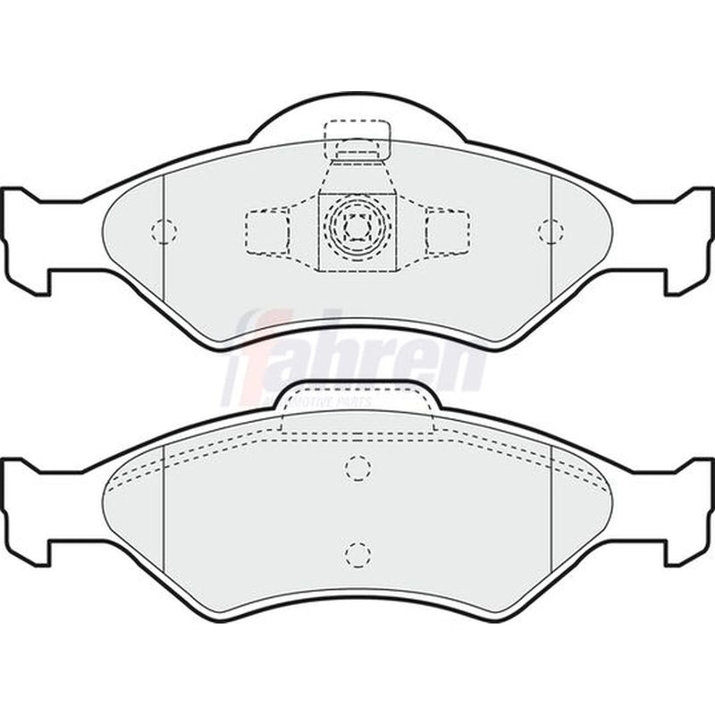 Fahren Front Brake Pad Set fits Ford Courier Box Body/Mpv 2000-2003 1.8