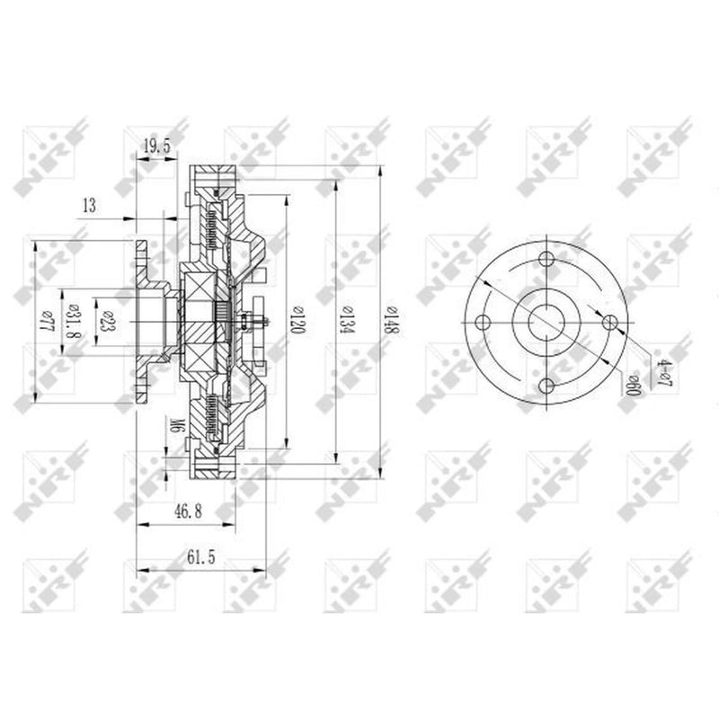 NRF Radiator Fan Clutch 49639