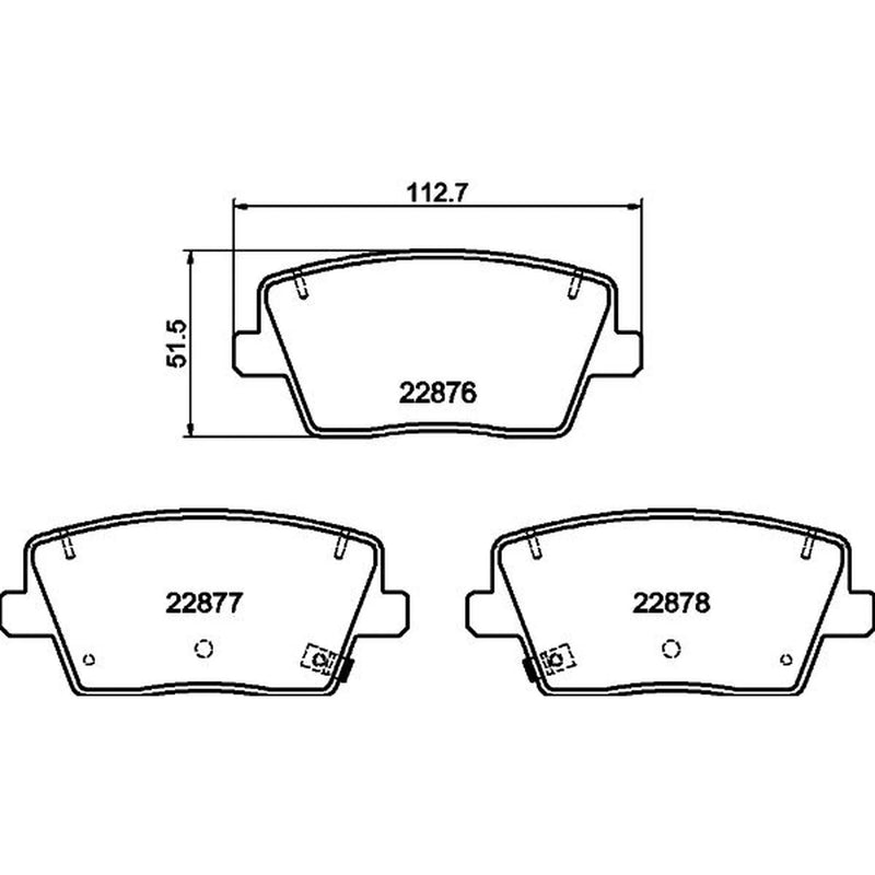 Mintex Rear Brake Pad Set MDB4083