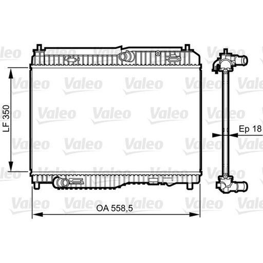 Valeo Engine Radiator 735378