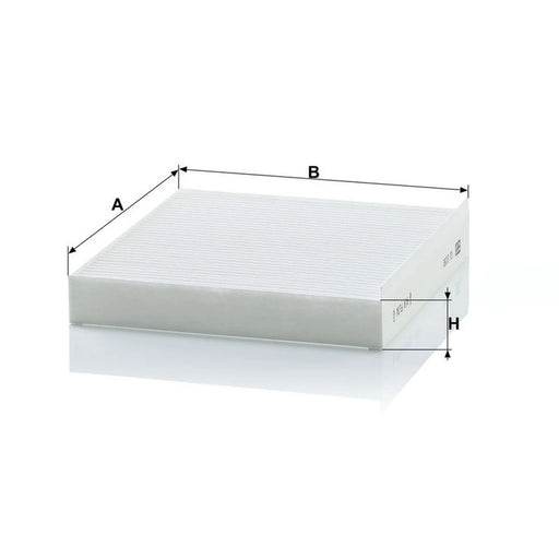MANN-FILTER Cabin Air Filter (Pollen Filter) behind the glove compartment CU 2232