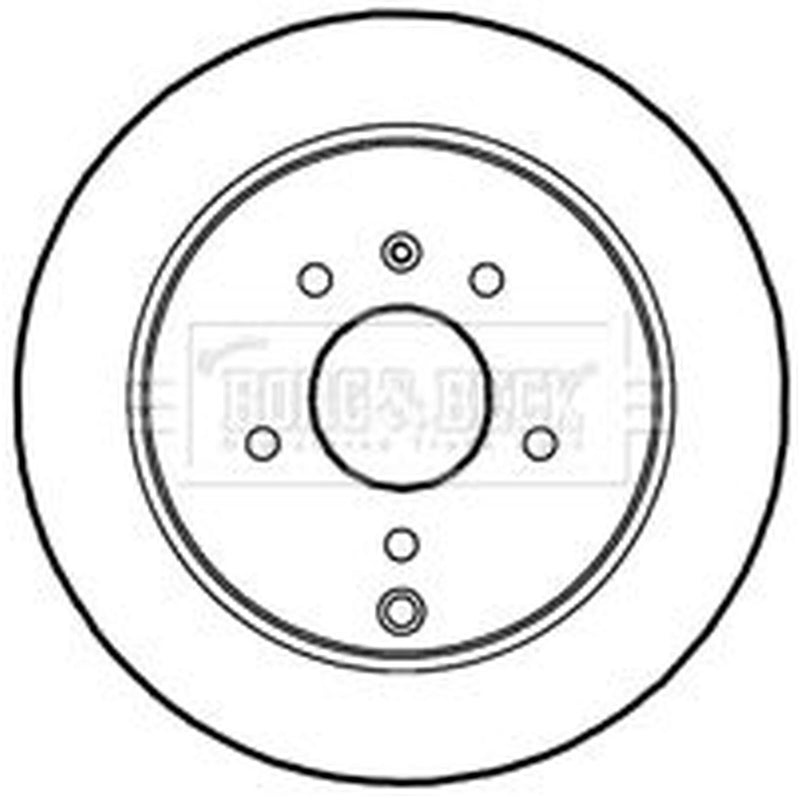 Borg & Beck 2 x Rear Brake Discs BBD4611-x2
