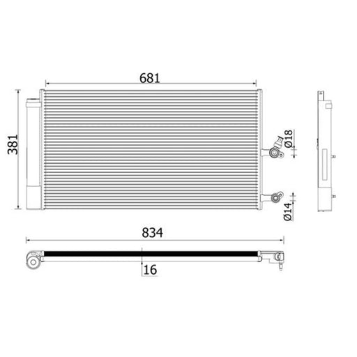 Mahle Air Conditioning Condenser AC 890 000P