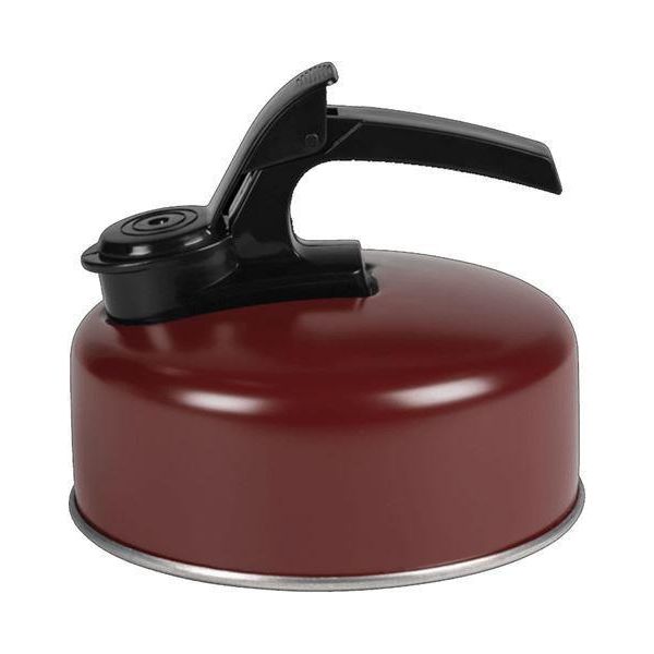 Kampa Billy Whistling Camping Kettle Lightweight 1L Red Ember - Kampa - Van Life Living