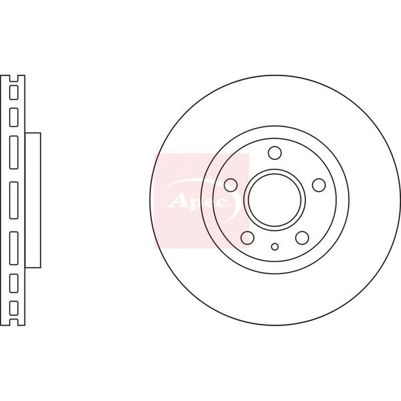 Apec 2 x Vented Front Brake Discs DSK2699-x2