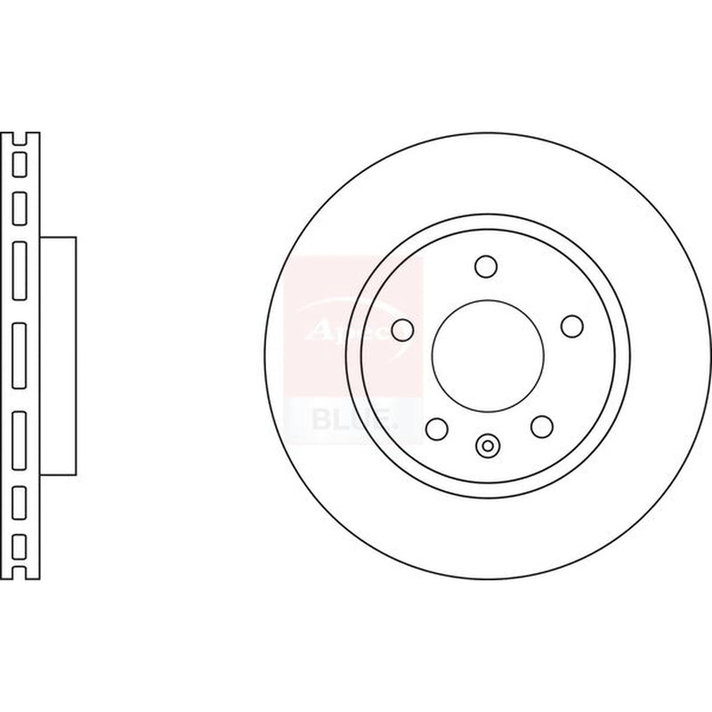 Apec 2 x Vented Rear Brake Discs SDK6790-x2